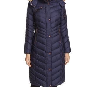 Andrew Marc Navy Down Puffer Jacket Size S NWT